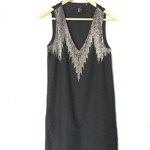 Black Beaded Cocktail Dress